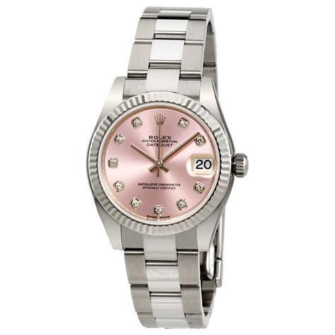 rolex with pink face|rolex lady datejust pink dial.